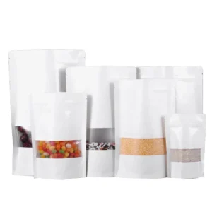 Custom Printed 3.5 Reusable Moisture Proof Recyclable Stand up Mylar Pouch with Zipper Top and Window for Pet Food Storage