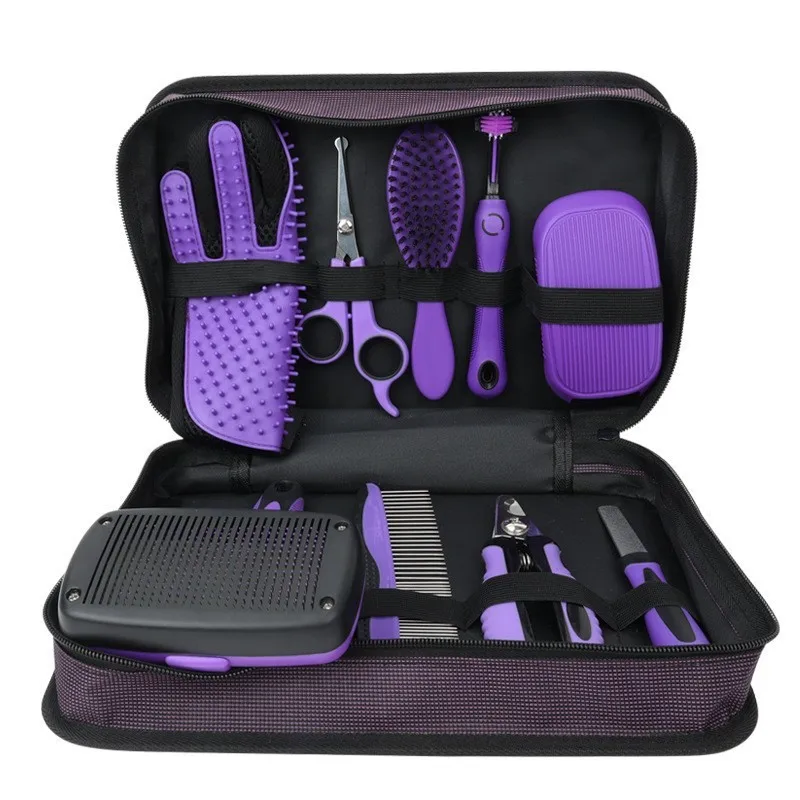 9-in-1 Portable Classic Professional Grooming Travel Kit Complete Supplies for Dogs Cats Long-Haired Pet Brush Set Pack of 50 - Image 4