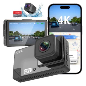 Car DVR Camera 3 Inch HD 4K+1080 Wireless 170 Wide Angle 2 Lens Camera Loop Recording With G-Sensor Wifi GPS Smart Drive