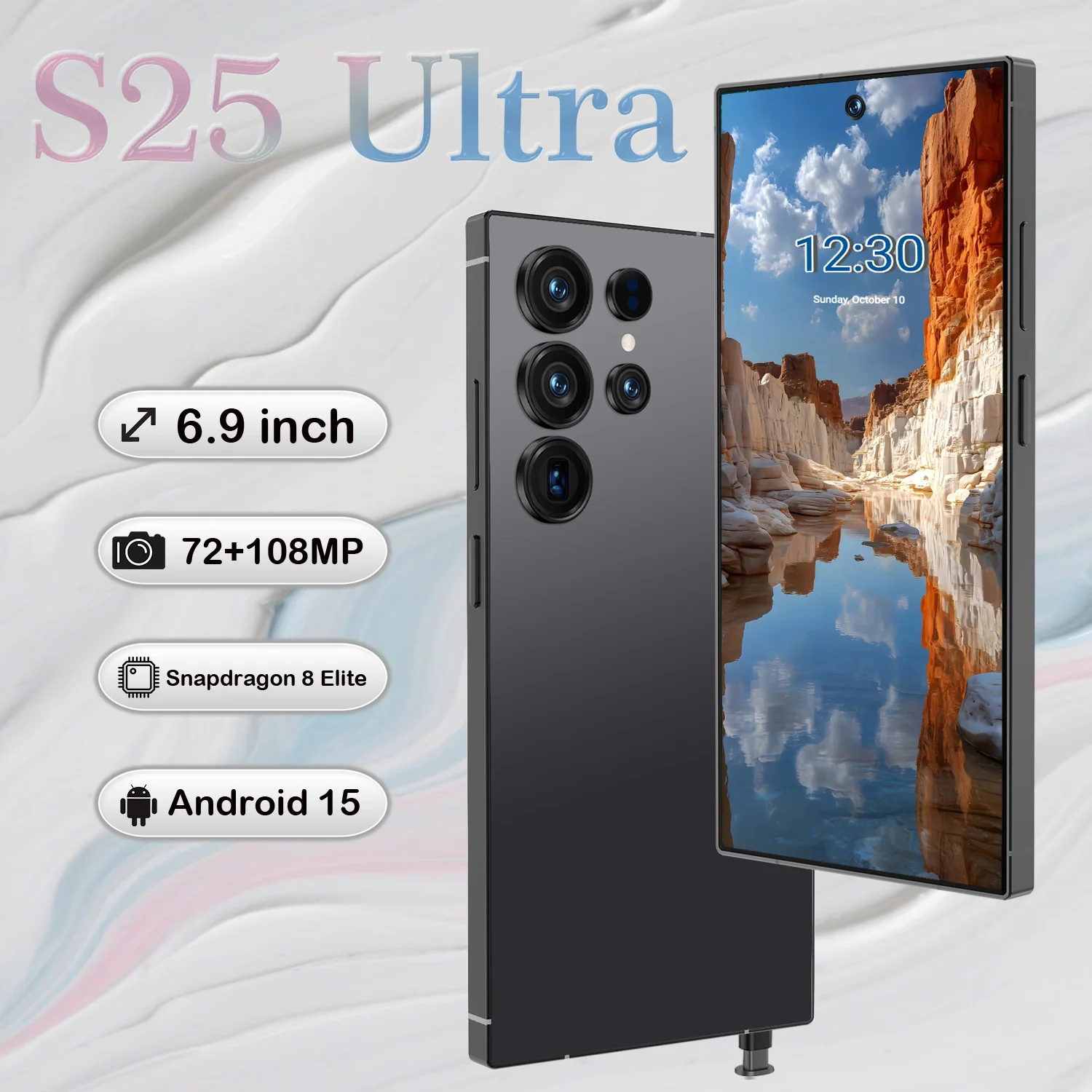 Durable Build Brand New Unlocked S25 Ultra Android 13 Phone 16GB+1TB 8-Core 6.8 Inch Screen Dual Sim 48MP Camera Smartphone