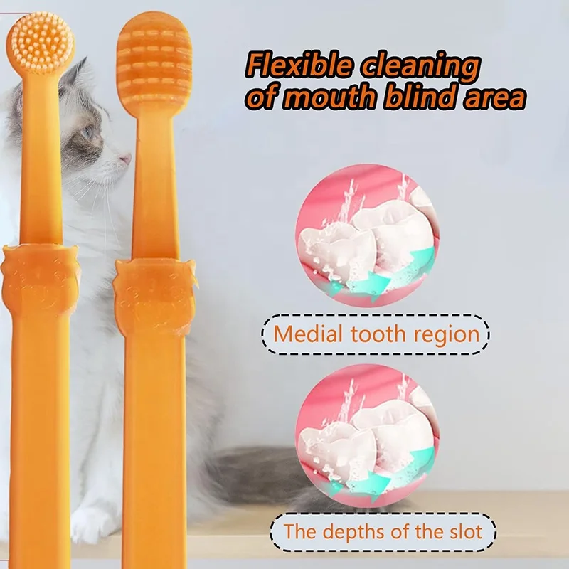 Dog Grooming 360 Degree Small Dog Silicone Toothbrush Kit with Storage Box for Pet Grooming Pack of 10 - Image 4