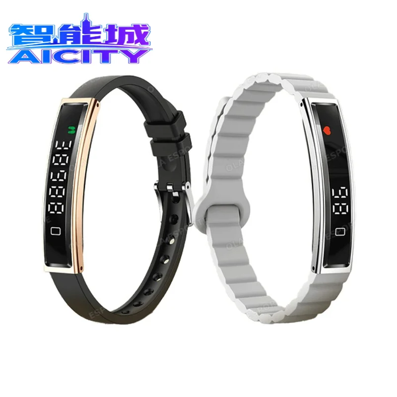 Women's Waterproof Fitness Tracker Smart Bracelet with Heart Rate Monitor Android Operated Sports Wristband IPS Display for Men