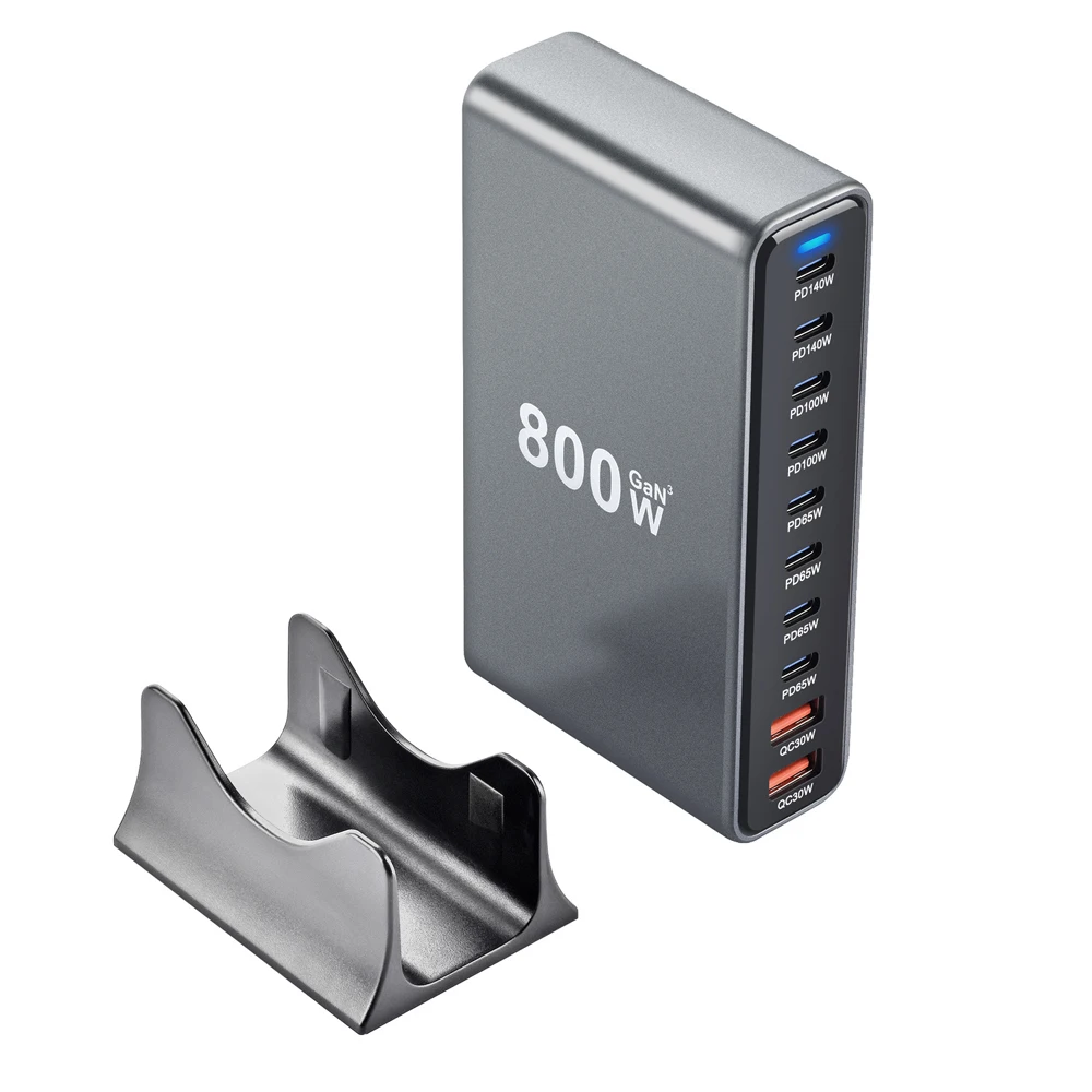 Kabbol 800W USB C Fast Charger Block, 10 Port USB Charging Station, GaN III Pro Dual 140W PD PPS Port for Multiple Devices - Image 4