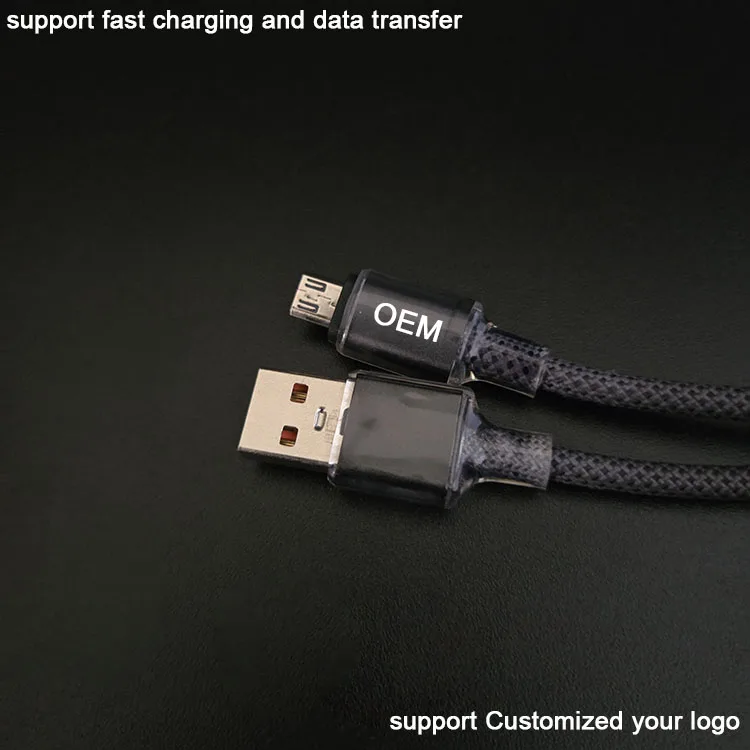 High End Durable Single Colors Reinforced Pull Proof Braided V8 Android USB a to Micro USB Cables Pack of 100 - Image 3