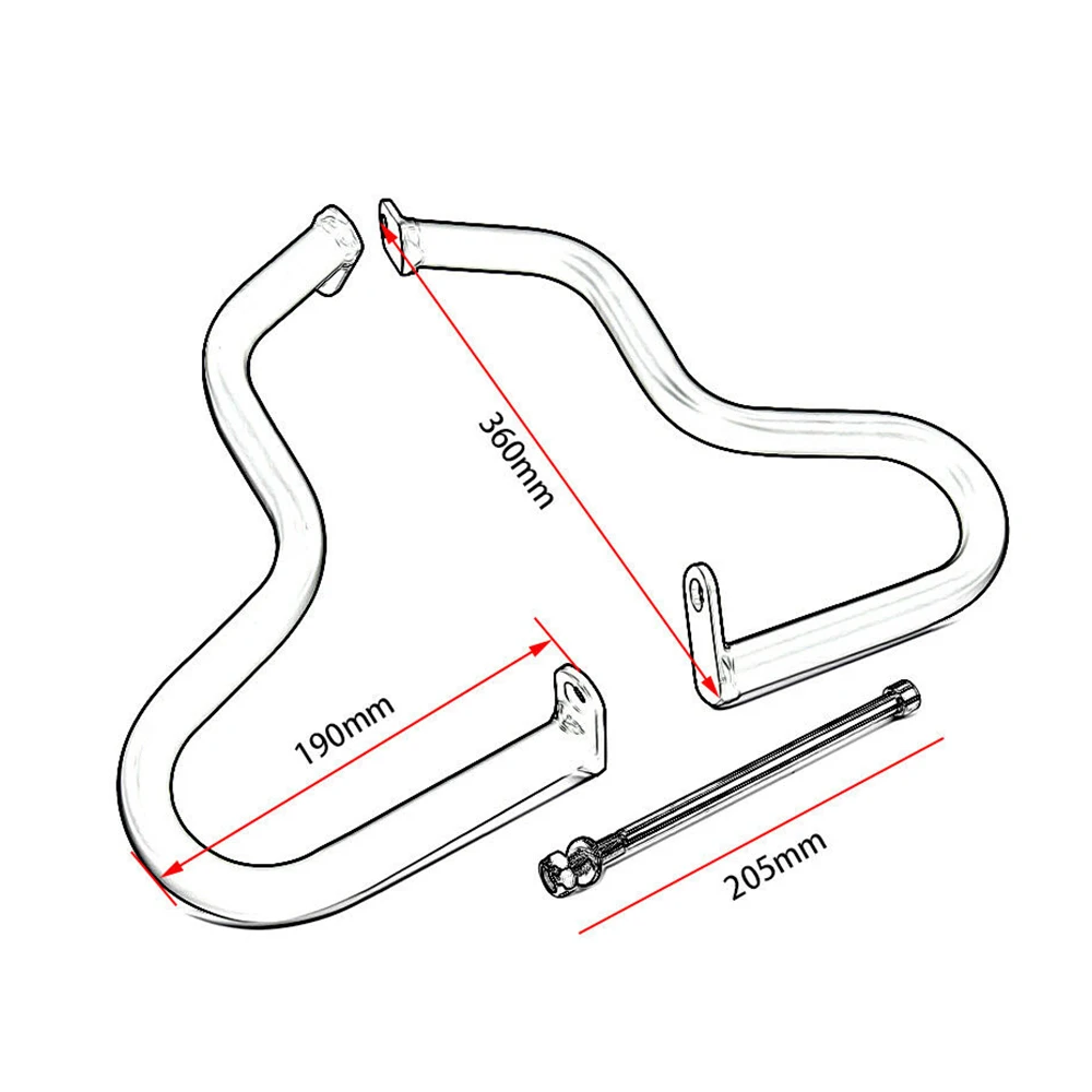 Wholesale Price-Powder Coated Engine Guard Side Impact Bar Frame Protector for 2012-2015 Kawasaki ER-6N ER6N Bumper Crash Bar - Image 2