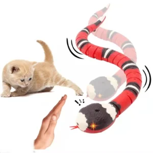 Fun Pet Toy with Sensor | Electric Crawling Snake with Obstacle Avoidance & USB Recharge | Great for Cats and Small Pets
