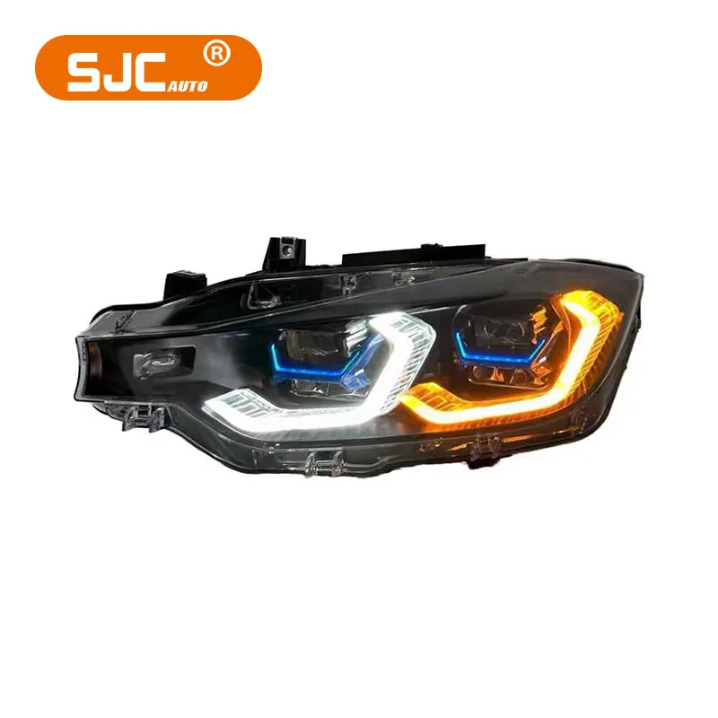 SJC Laser Double Color Headlights for BMW 3 Series F30 F35 Upgrade to X5 Style Laser Headlights Front F30 Headlight - Image 2