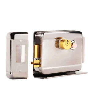 Aluminium Alloy Electric Rim Lock 12V Door Access Locks Work for Video Doorbell Phone Doorbell Home Intercom System