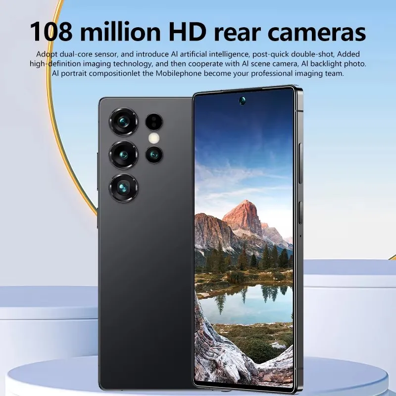 Global Version S25 Ultra Dual Sim 5G Smartphone with Face Recognition Deca Core CPU 108MP Rear Camera LTE CDMA Cellular - Image 4