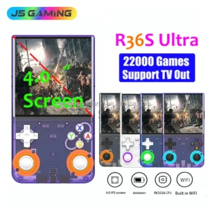 JSGAMING Arkos R36s Ultra R36 Max Pro Retro Handheld Game Console Linux 128gb Handheld Game Players Video Gaming Controller 4.0"