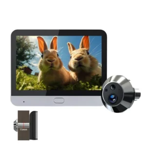 Home Smart Tuay 3MP Wireless Wifi Peephole Video Door Camera One Way Audio Security Door Eye with Camera for Apartment