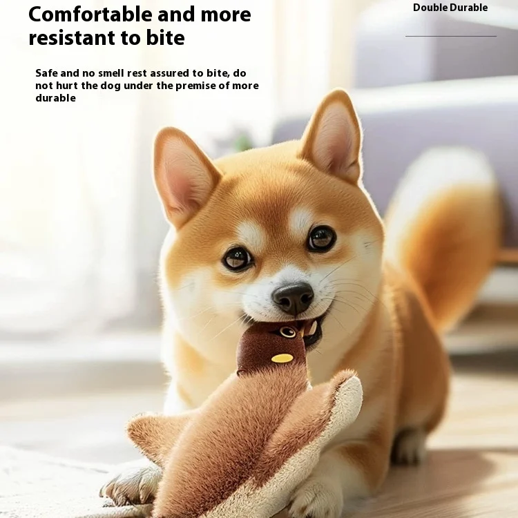 Smart Electric Rechargeable Plush Flapping Bird Toy for Dogs Cats Touch Activated Sparrow Interactive Cat Toy Pack of 3 - Image 4