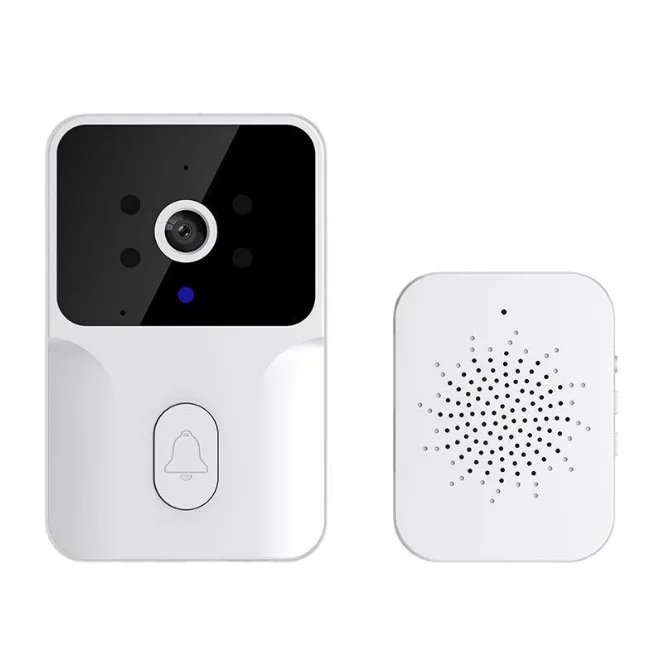 X9 Smart Door Bell Wireless Video Doorbell with CAMERA Rechargeable Built-in Battery Ding Dong Machine for Smart Home Pack of 3