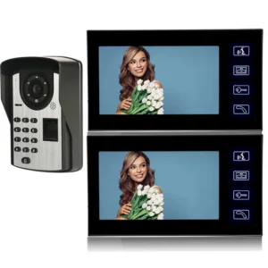 7-Inch IP55 Terminal Relay Output Color Video Fingerprint Recognition Door Access System