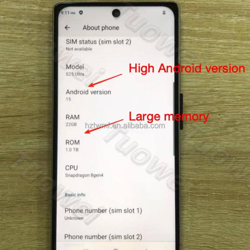 Real High Quality S25 Ultra 22GB+1TB Quality Assured Brand New Android 15 Unclocked 5G 8000 mAh Unclocked Cheap Mobile Phones - Image 2