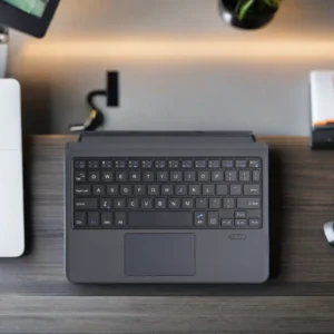 Ultra-Thin QWERTY Gaming Mechanical Keyboard with Anti-Ghosting Backlight Stylish Design for iPad GO 1 2 3 4