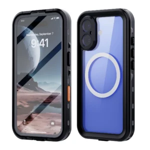 Waterproof Magnetic Wireless Charging PC Case 16Pro/Plus /Pro Max Sealed Swimming Bag Rugged Cover Stock Available for iPhone 16