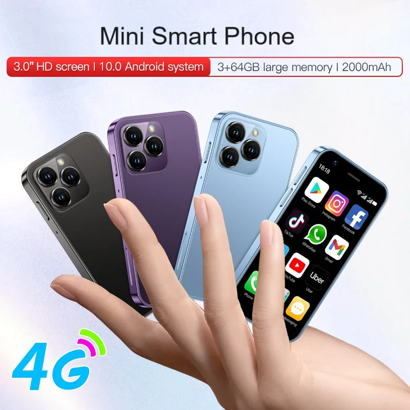 SOYES XS16 Mini Smartphone 3GB RAM 64GB ROM 3" Display 5MP Camera Dual SIM Android10.0 4G LTE Mobile Phone With Play Store - Image 4