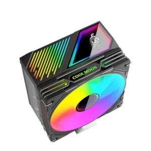 Digital Display 6 Copper Tube CPU Cooler Desktop Computer Pwm Ultra Quiet ARGB Sync X99/AMD Multi-platform CPU Air Cooling Fan Pack of 10