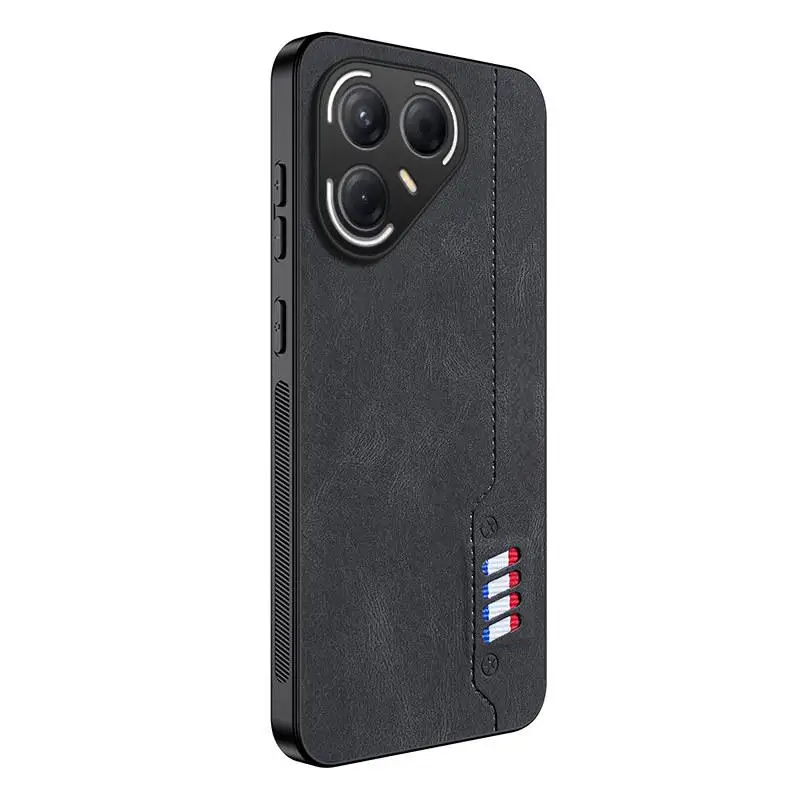 Pova7 Ultra Case Infinix Note50X Business Design Shockproof PU+TPU Material Camera Protector OEM Brand Pack of 20