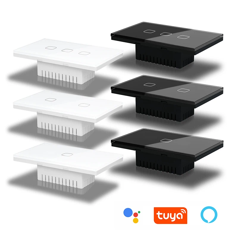 CNSKOU Good Price US 1_2_3_4Gang Smart Home APP Remote Control Voice Light Tempered Glass Touch Wifi Tuya Wall Electrical Switch - Image 2