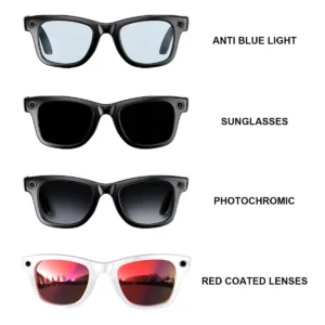 Smart Glasses W610 Smart Eye Glass With Camera AI Translation BT Call 8MP Camera Video Wifi Transfer Slide Touch Control Pack of 2