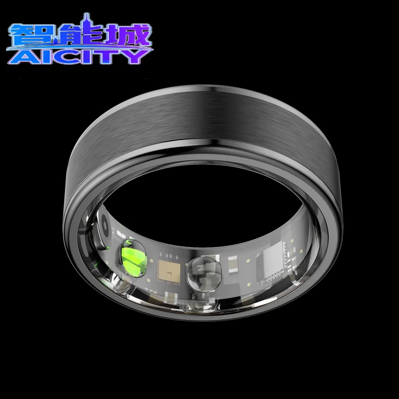 Ring Smart Ring 5ATM Waterproof Blood Oxygen Heart Rate Stress Sleep Monitor Sports Health Tracker Smart Rings - Image 3