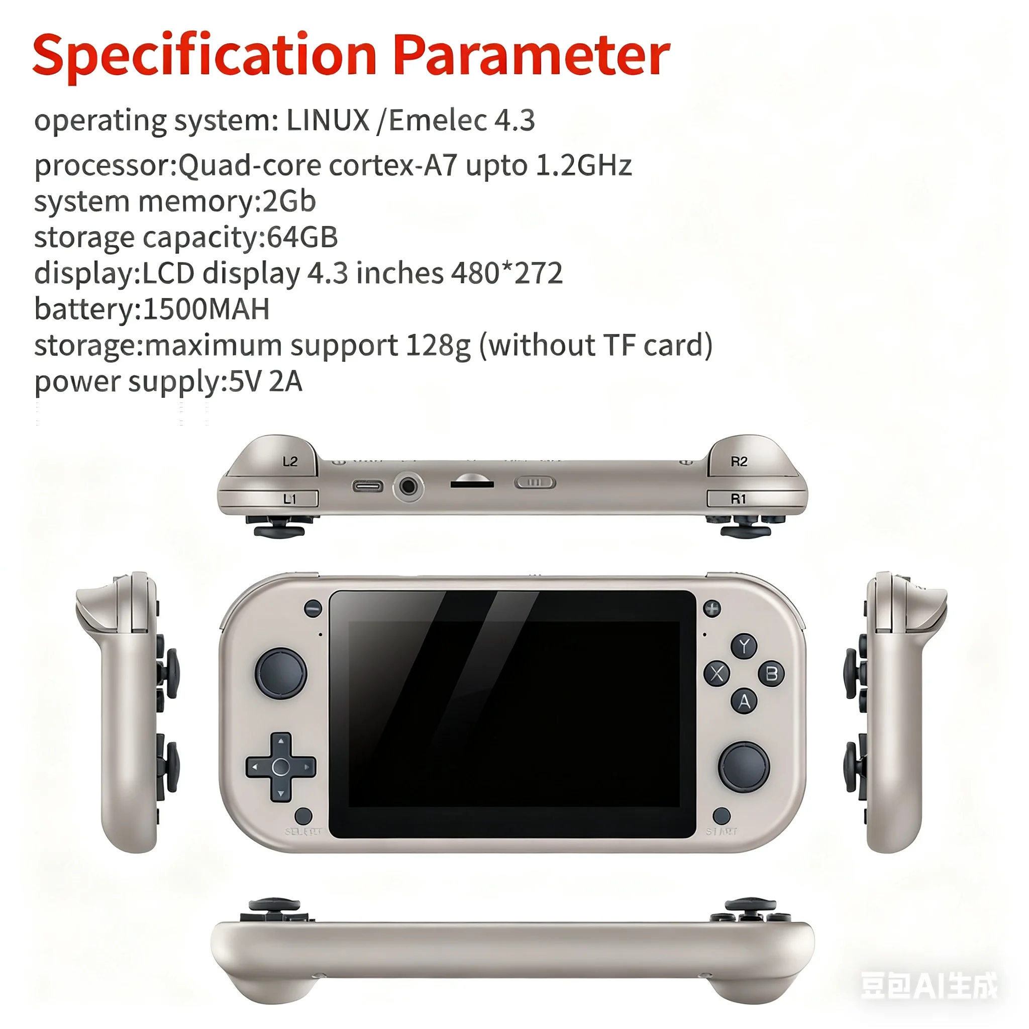 High Quality New M17 Portable Mini Handheld Video Game Console 4.3 Inch 64GB 19000 in 1 Retro Classic Gaming Player for PSP Pack of 7 - Image 4