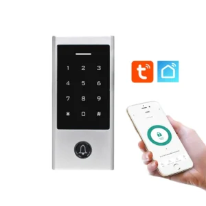 ACM-210E-Tuya-WIFI Tuya IP68 Outdoor Touch Screen Fingerprint Multi Apartment Smart WiFi Video Intercom Access Control System