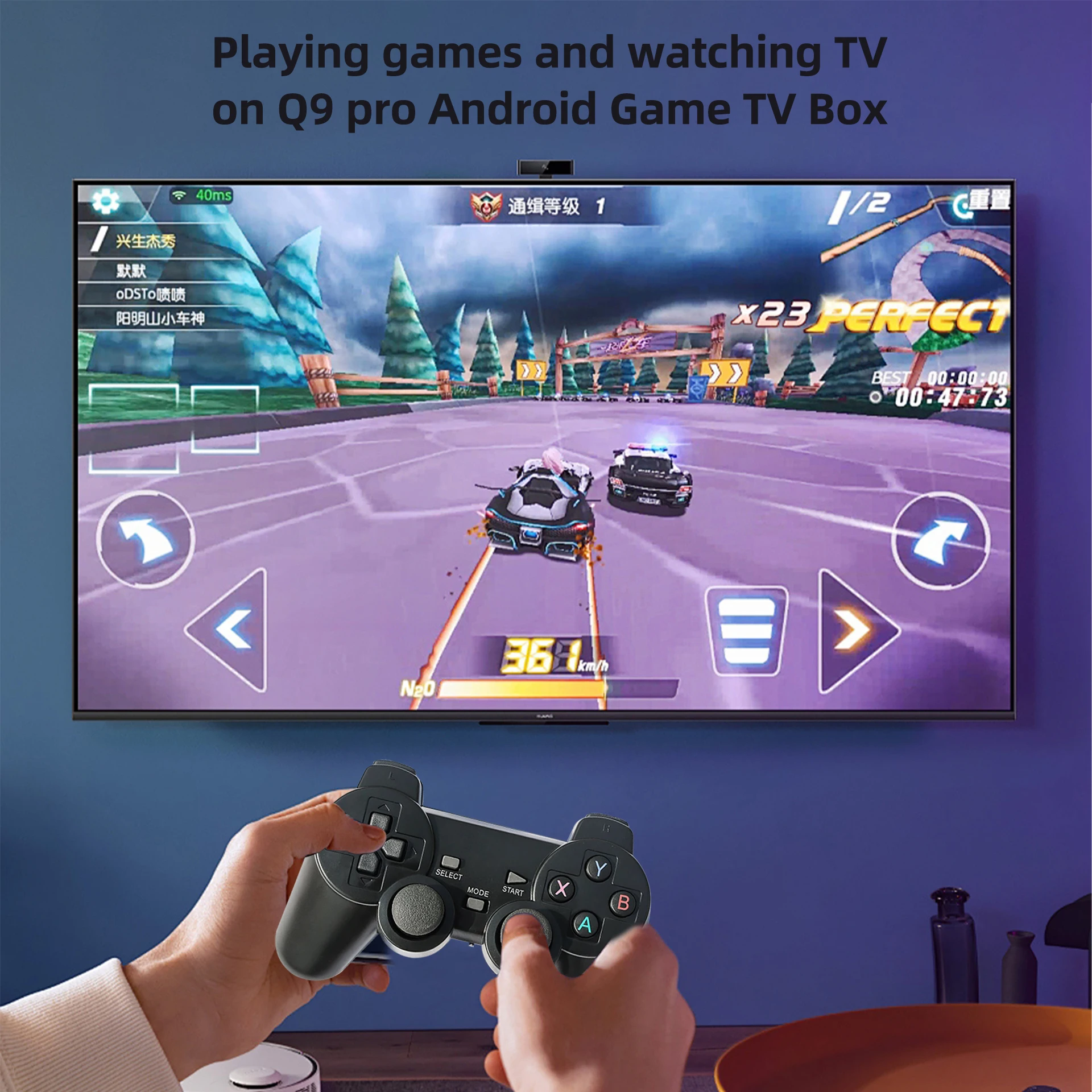 Ready to Ship Q9Pro H313 TV Game Console 4K 1GB RAM 8GB ROM Dual Wireless Controller EU/US Plug up to 64G TF Card - Image 4