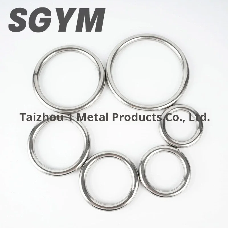 304 Stainless Steel Seamless Ring Welded Marine O-Ring Solid Round Smooth for Hanging Hammock Yoga DIY 30/40/50/60/80mm Pack of 50 - Image 2