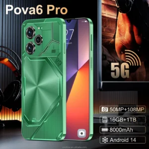 Pova 6 Pro New Mobile Phone 16gb + 1tb 7.3inch Full Screen 8000 Mah Large Battery 4g 5g Smartphone