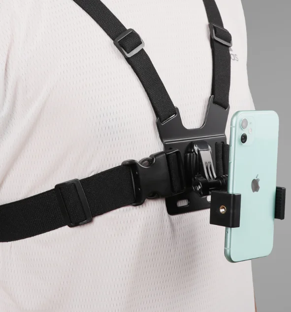 Phone Chest Strap Mount for Pov/vlog Videos Chest Harness Holder 12 11pro Max Plus Go/pro/chest Phone Holder for Iphone 13
