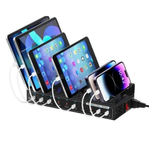 USB C Multi Charging Station,200W 10-Ports Type C Fast Charger Station for Multiple Devices, PD Charger Organizer for Phones