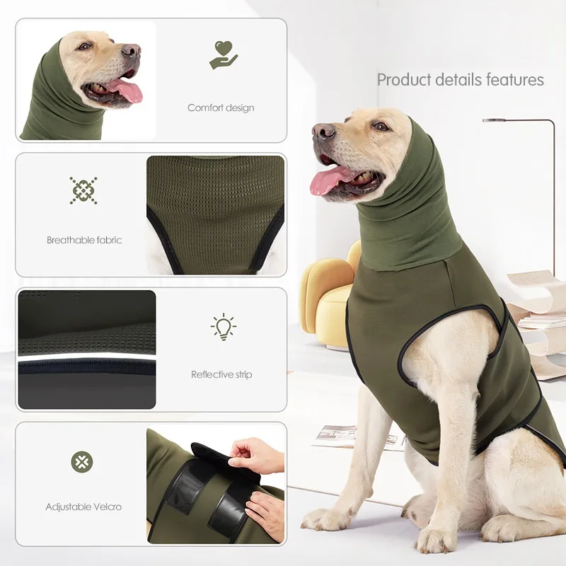 Factory Spot Cross-border s Dog Anxiety Vest Adjustable Soft Premium Anti-scare Pet Calming Jacket for Separation Pack of 2 - Image 2