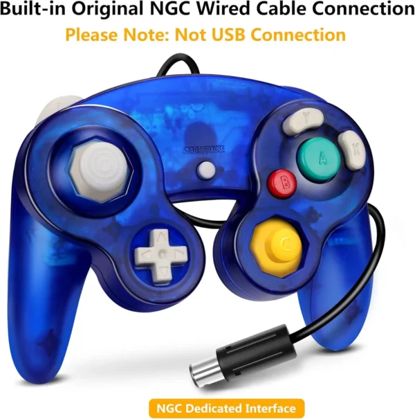 GC Game Console Wired Controller with Vibration Function Classic Retro ...