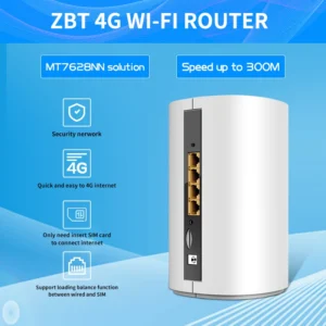 New Design Powerful 4G Network LTE WiFi Router with SIM Slot Universal Home Internet Modem Featuring LAN WAN Interfaces