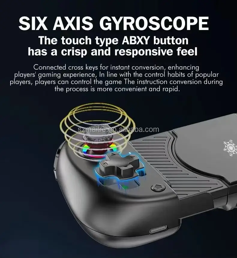 X5 MINI Handheld Gaming Joystick Gamepad With Phone Holder Semiconductor Cooling Six-axis Gyroscope Classic Game Stick Android - Image 2