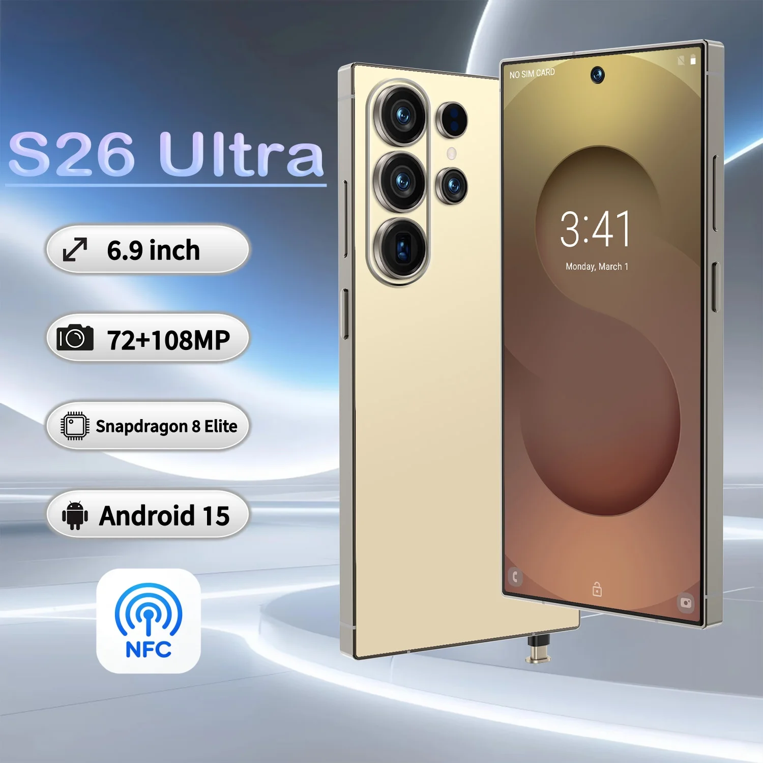 Value Deal New High Quality Mobile Phone S26 ultra 16GB + 1TB 5G NFC Smartphone 7.3inch Screen Mobile Phone - Image 2