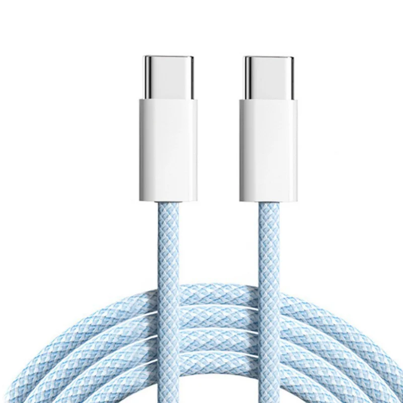 60W PD Charger Cables Mobile Phone 3A Type C to Type C Cable Android Micro Usb Cable Type-c for iphone 15 Pack of 20