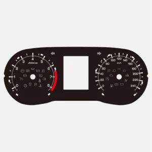 Custom Screen Printing Speedometer Display Panels for Honda Motorcycles 4 Stroke Car Dashboard Tachometer Speedometer Sticker Pack of 100