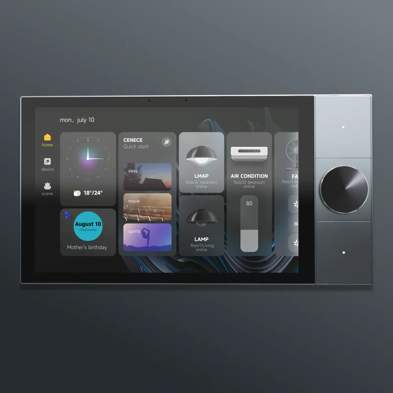 Smart Life Home System WiFi Gateway for Touch Panel 10" High-Resolution Video Intercom Doorbell Single Pole 220V Max - Image 4