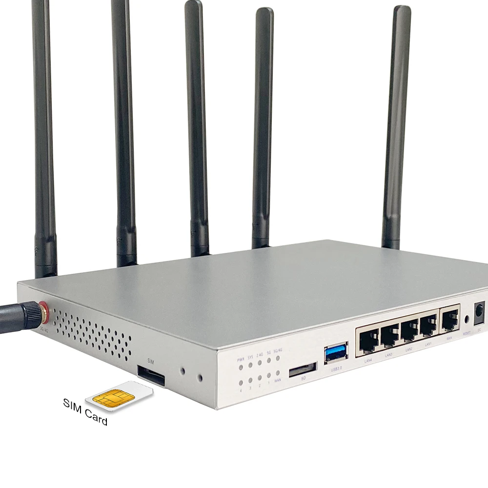 High Performance 4G SIM Openwrt Gigabit Wireless Router Ac1200 Dual Band Router 3g Lte Cpe Wifi With Sim Card Slot - Image 2