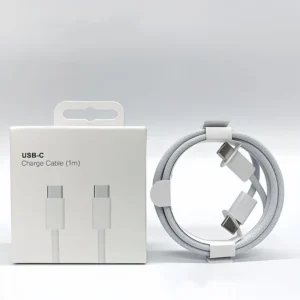 Wholesale Box Packaging 60W Fast Charging USB C to USB C Braided Nylon Cable for IPhone17 16 15 14 Pro Max Cable Pack of 50