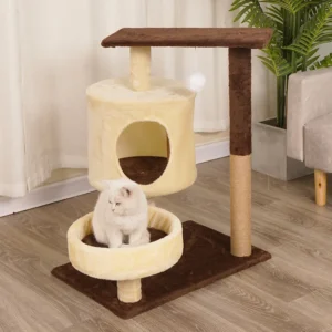 Manufacturer Wholesale Cat Scratcher House Multi-Colors Sisal Short Plush Modern Style with MDF Material Carton Packed Pack of 2