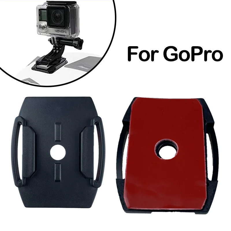 Adhesive Flat Base Mount Plate with 14 Screw Hole for Helmets Bicycles Skateboards,Cars for Action Camera - Image 2