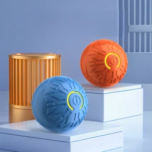 Smart Durable 360° USB Charger Walking Pet Rolling Ball Rechargeable Automatic TPR Rubber Interactive Pet Ball Toy for Cats Dogs