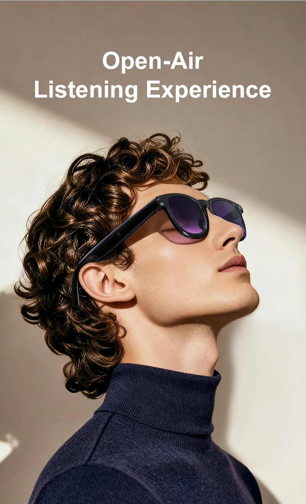 AI Smart Glasses 1200P Camera Hands-Free Video Recording Audio IPX-6 Waterproof WiFi/5G/4G ChatGPT 4.0 Al-Powered Wearable Tech - Image 2