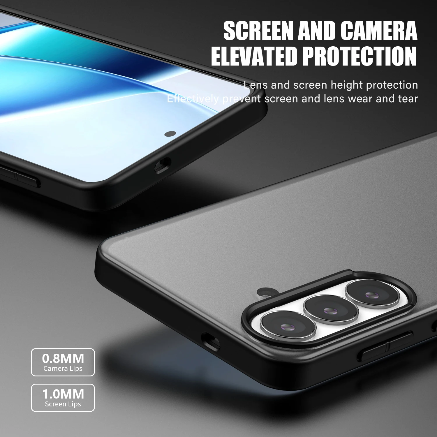 Heavy Duty Cover Rugged for Samsung S26 Case Good Design Black Low Moq Matte for Galaxy S26 Ultra Case Pack of 50 - Image 3