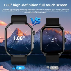 Ruisi Star GE52 Smart Watch Electrocardiogram Non-invasive Uric Acid Health Monitoring Bluetooth Call Smart Watch Pack of 2